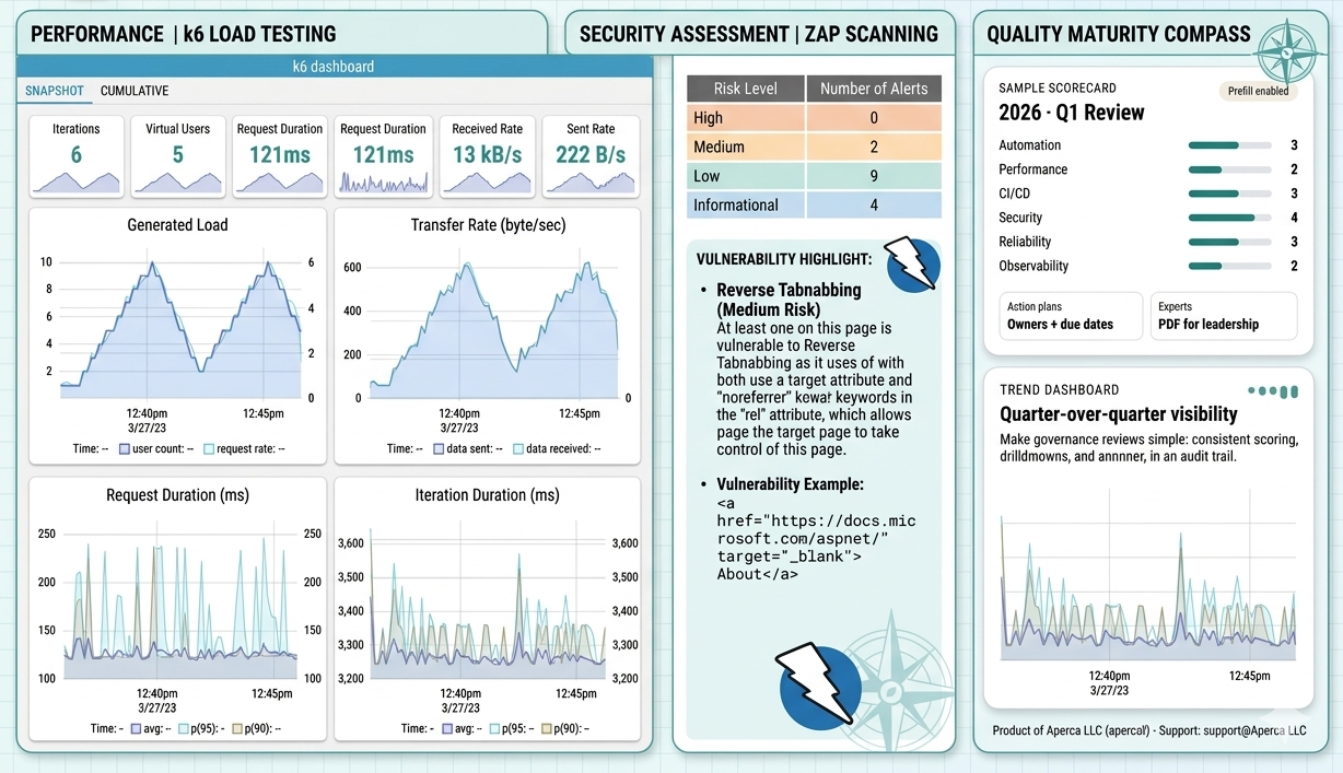 Operational QA dashboard preview